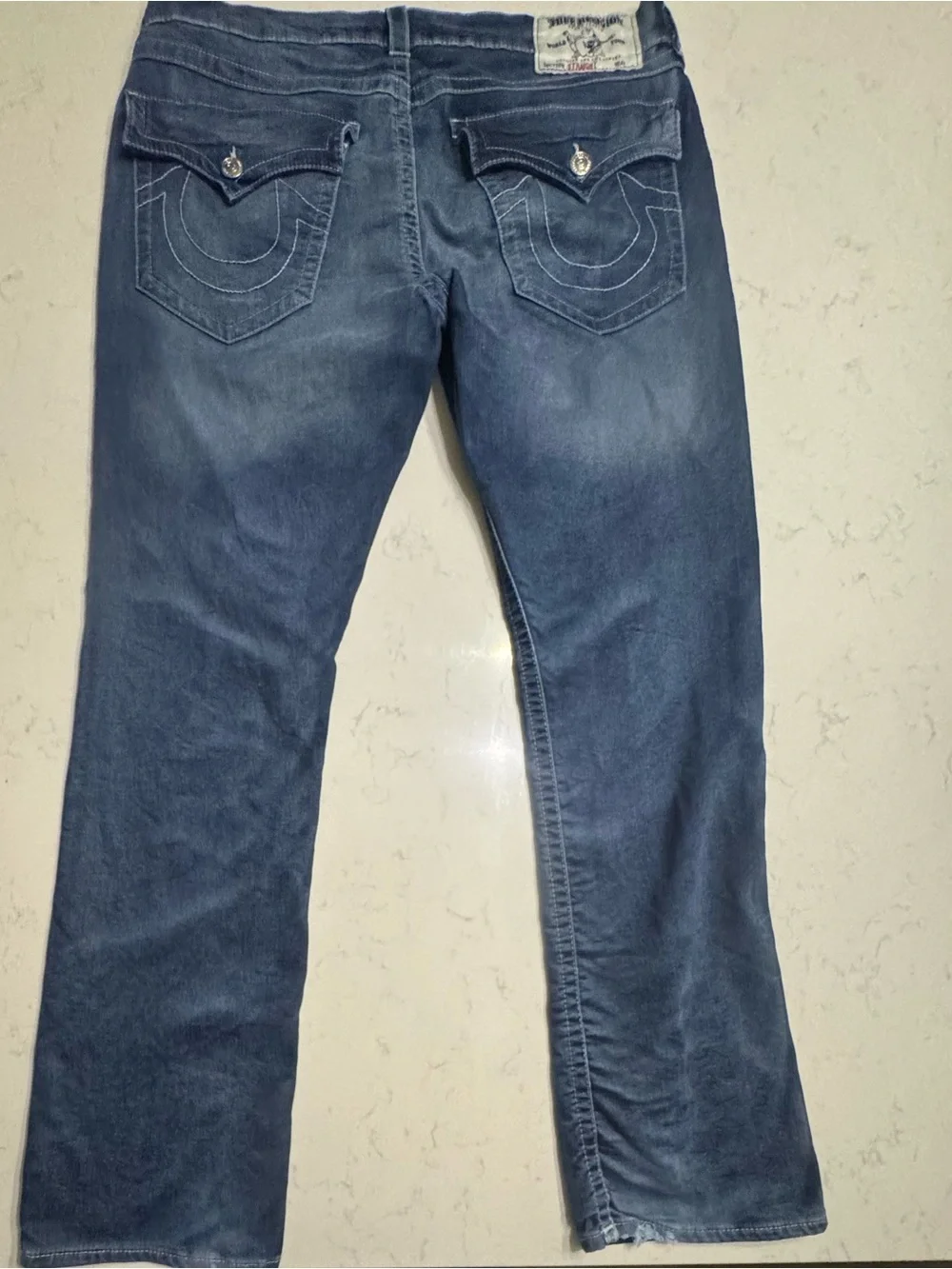 True Religion Men’s World Tour Section Straight Jeans Dark Wash Y2K
